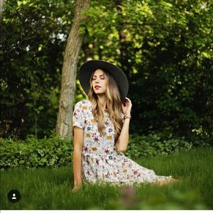 NEW with tags floral pleated dress size small